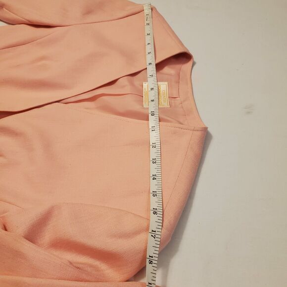 New Vintage Pendleton Silk Blend 2 Piece Midi Skirt Suit Sz 10/12 Pink Spring - Picture 12 of 16